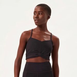 Girlfriend Collective Matisse Twist Bra Black